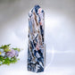 32cm Large Unique Druzy Black Banded Agate In Quartz Tower Crystal Healing Bulk Wholesale