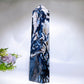 32cm Large Unique Druzy Black Banded Agate In Quartz Tower Crystal Healing Bulk Wholesale