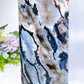32cm Large Unique Druzy Black Banded Agate In Quartz Tower Crystal Healing Bulk Wholesale