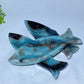 19cm Sky Blue Fish Shape Bowl Carving Crystal Healing Bulk Wholesale