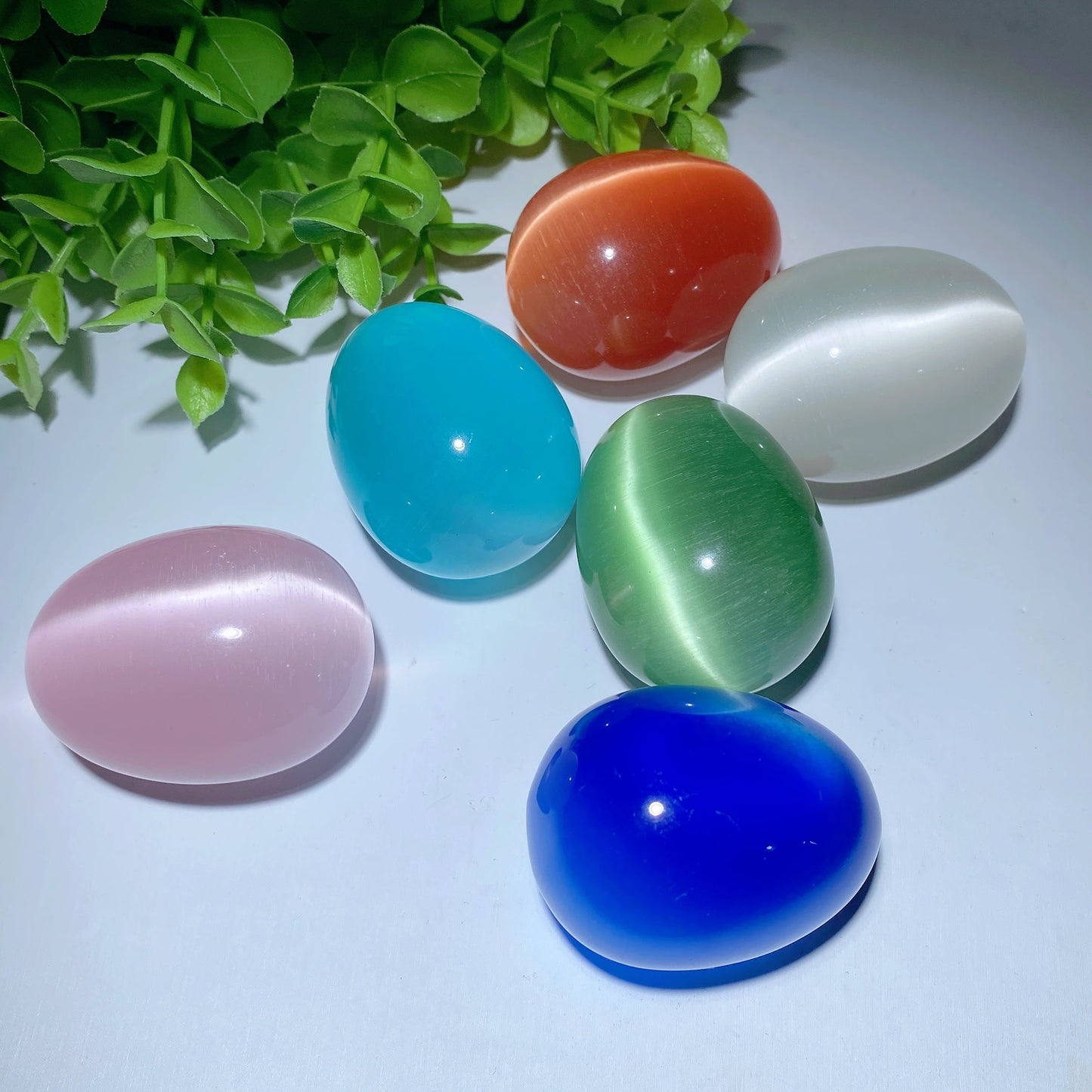 1.9" Mixed Cat's Eye Eggs Bulk Wholesale