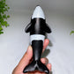 5.9" Black Obsidian Killer Whale Carving Crystal Healing Bulk Wholesale