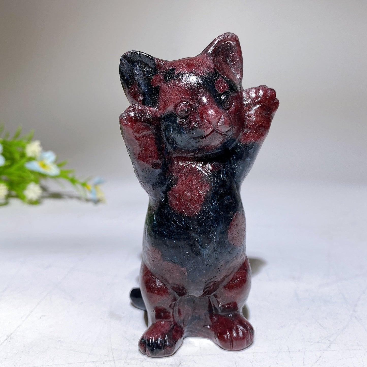 3.8" Crystal Cat Carving Crystal Healing Bulk Wholesale
