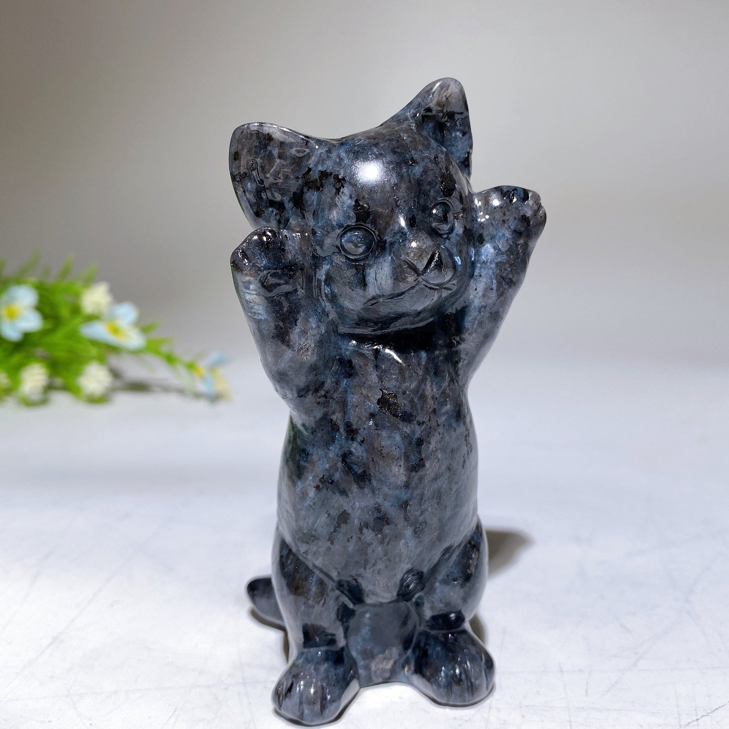3.8" Crystal Cat Carving Crystal Healing Bulk Wholesale