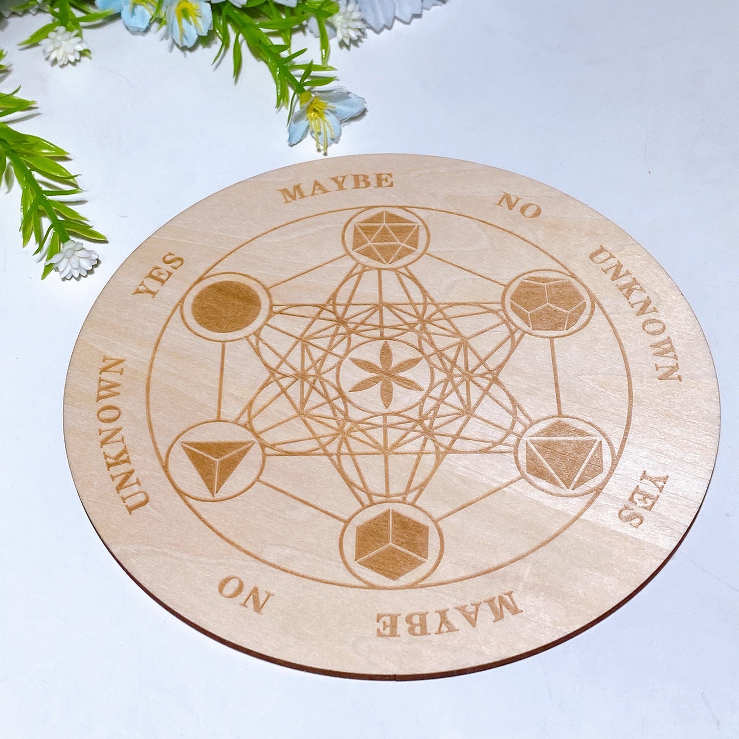 Wooden Pendulum  Divination Plate Crystal Healing Bulk Wholesale