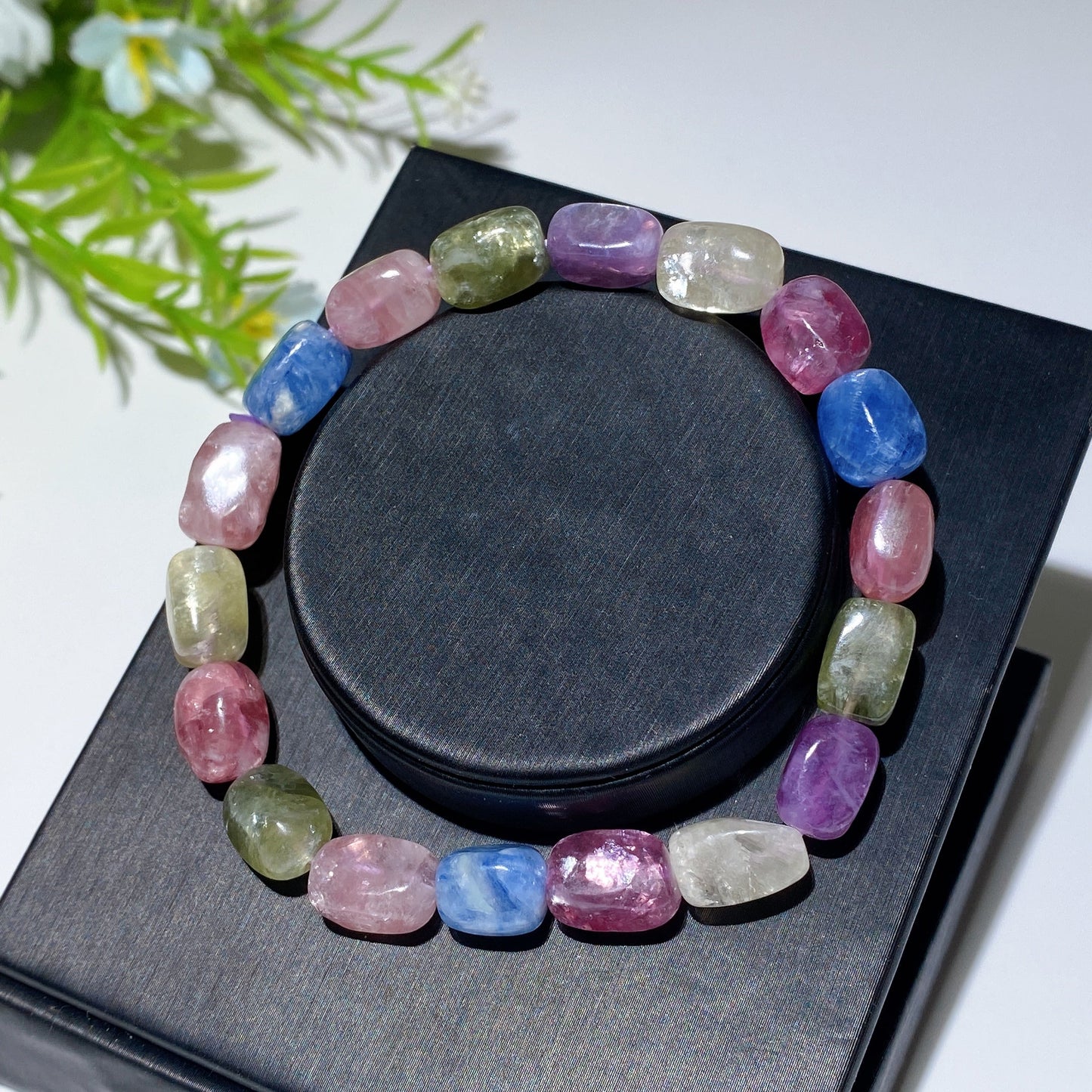 10mm Purple Mica Green Mica Yellow Mica & Kyanite Bracelet Crystal Healing Bulk Wholesale