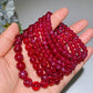 6mm 8mm 10mm UV Reactive Star Ruby Bracelet Crystal Healing Bulk Wholesale