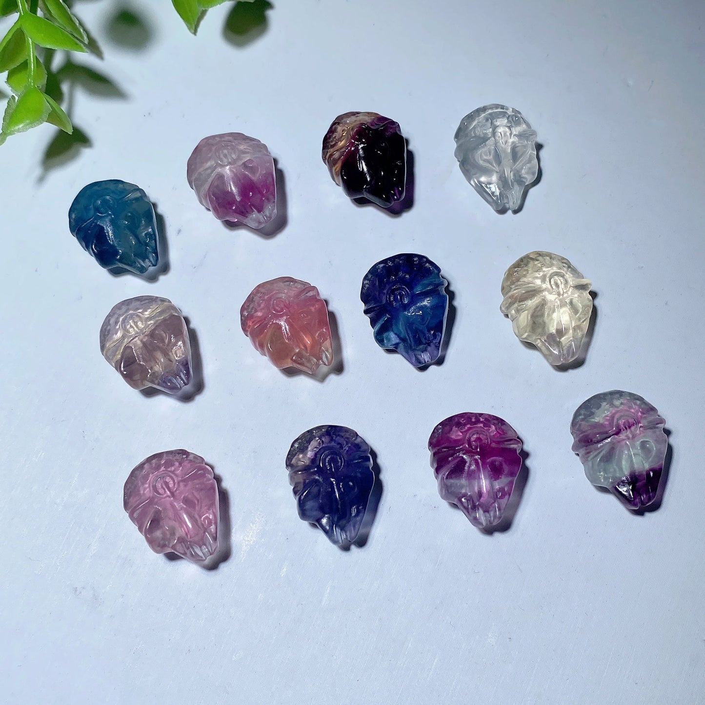 Mixed Fluorite Mini Carvings Bulk Wholesale