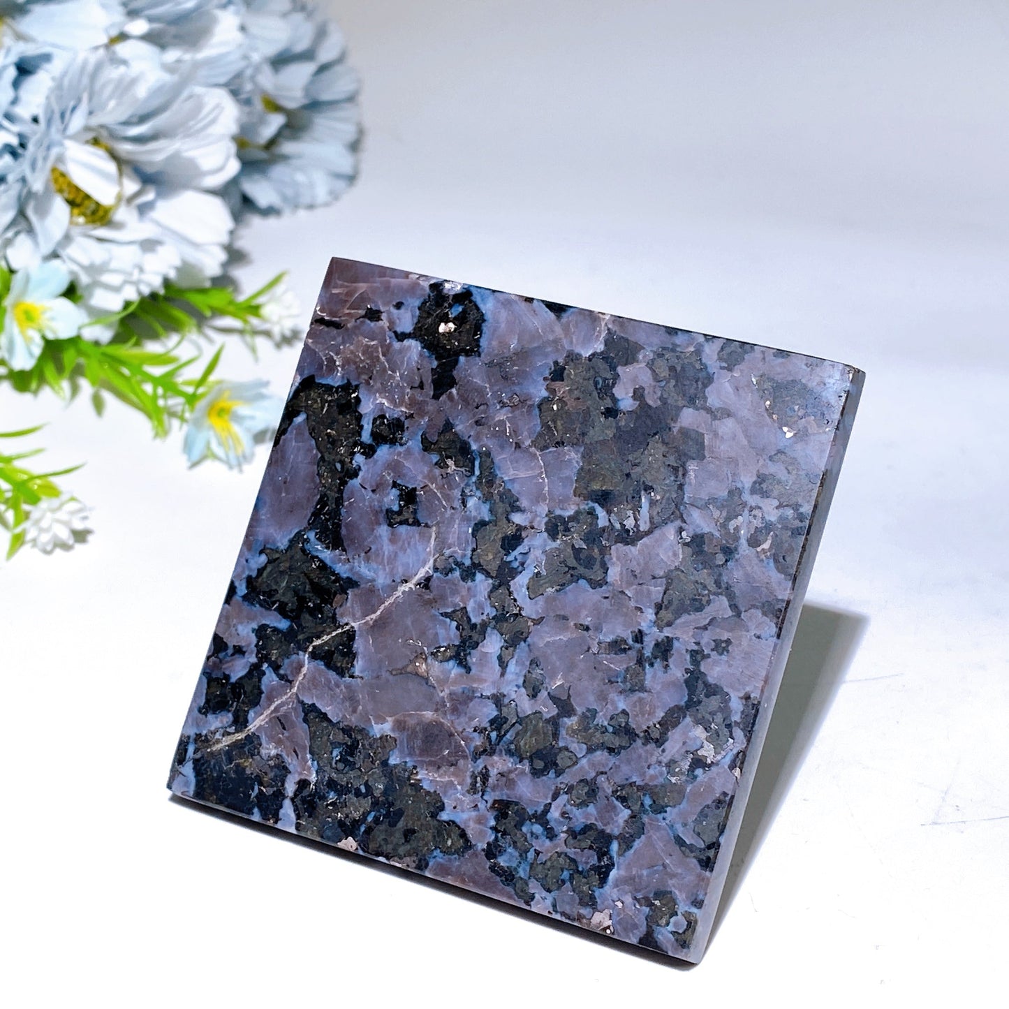 3.0" Indigo Gabbro Pyramid Carving Crystal Healing Bulk Wholesale