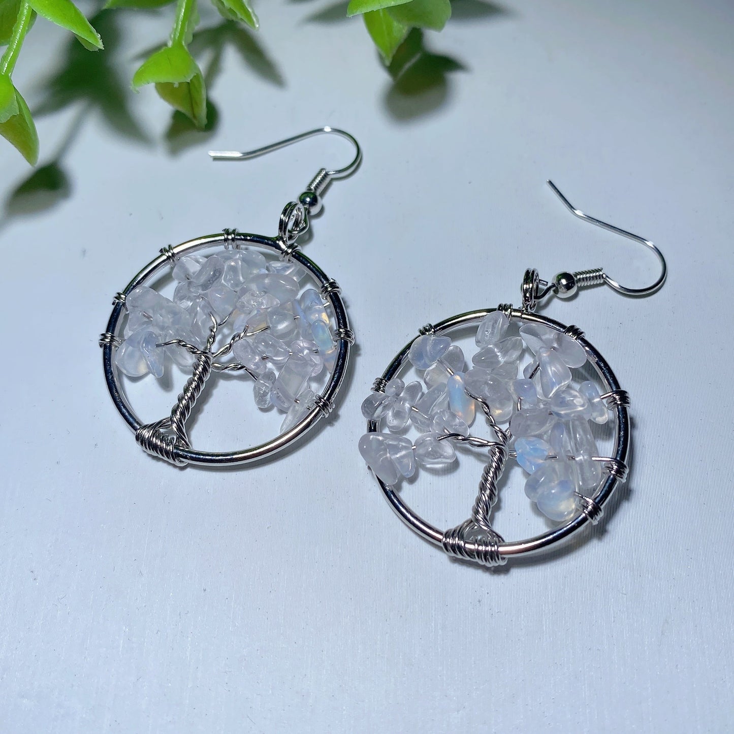 Mixed Crystal Life Tree Earrings Bulk Wholesale