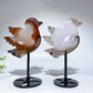 Druzy Agate Bird Carving with Stand Free Form Crystal Healing Bulk Wholesale