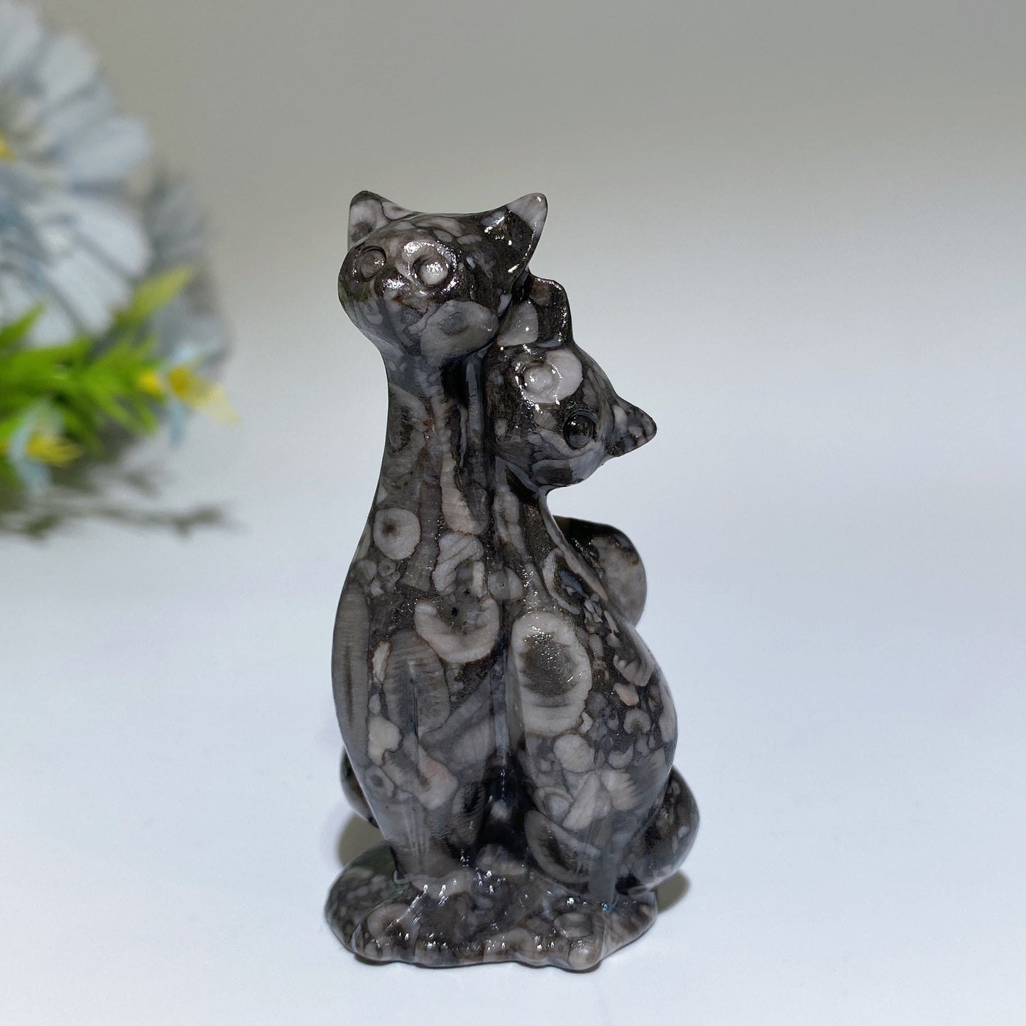 2.5" Crystal Cats Carving Crystal Healing Bulk Wholesale