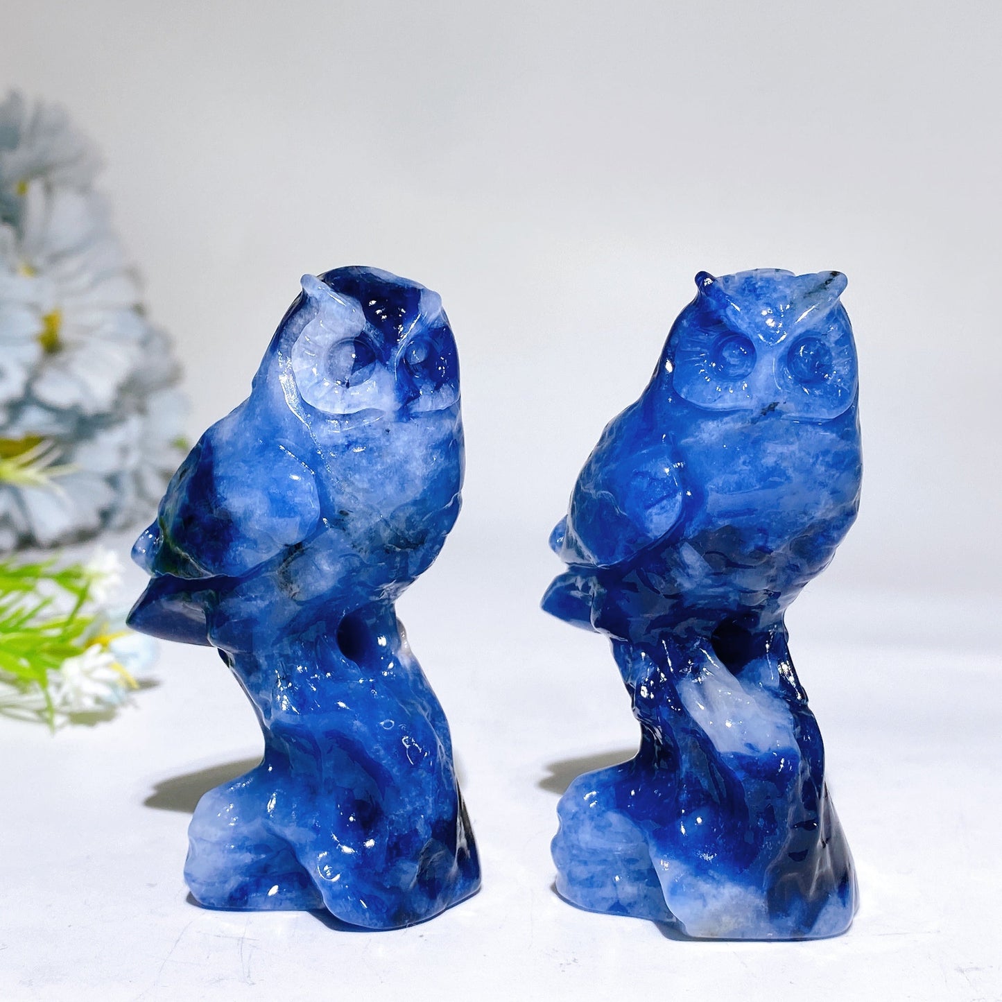 2.3" Crystal Owl Carving Crystal Healing Bulk Wholesale
