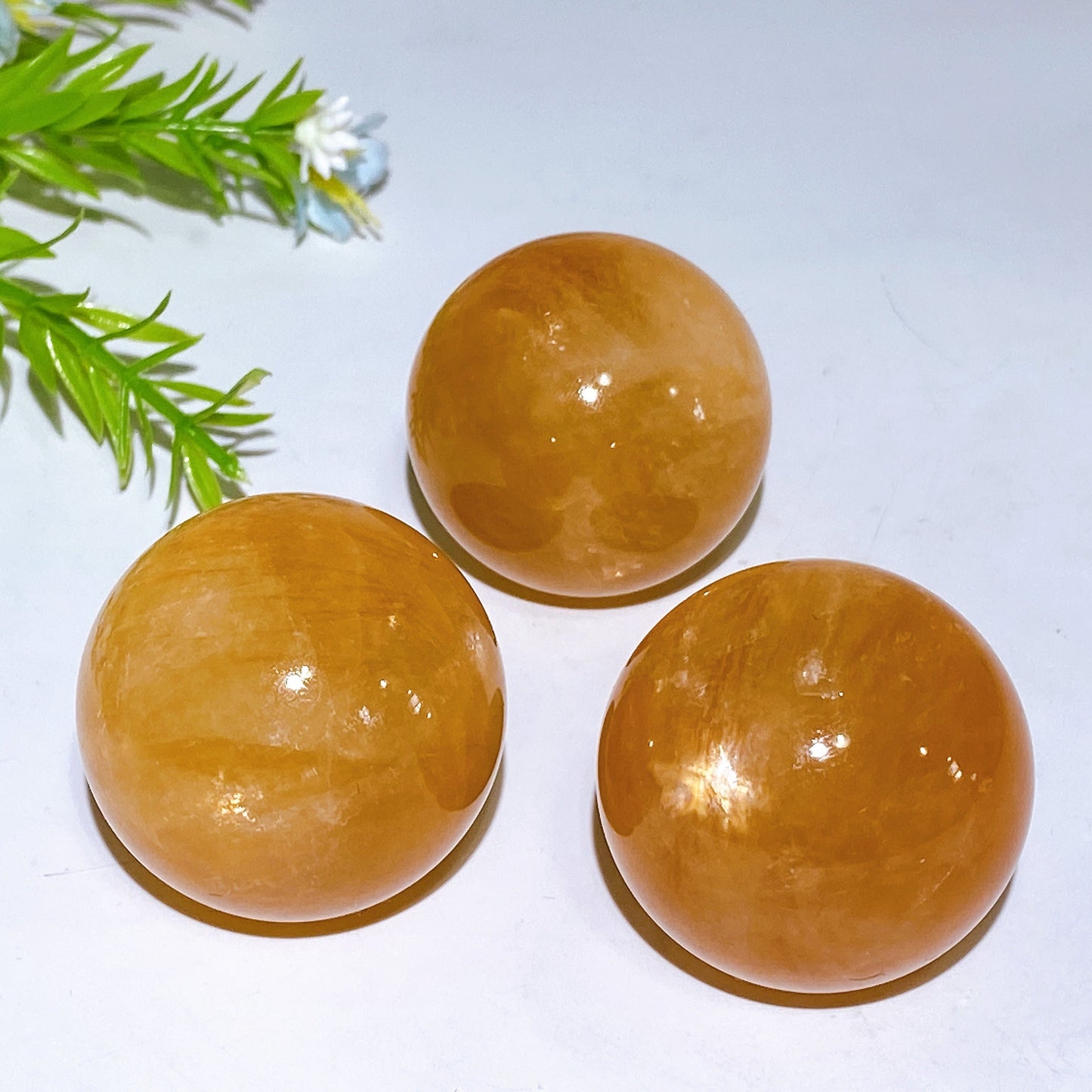 4cm Honey Calcite Sphere Crystal Healing Bulk Wholesale