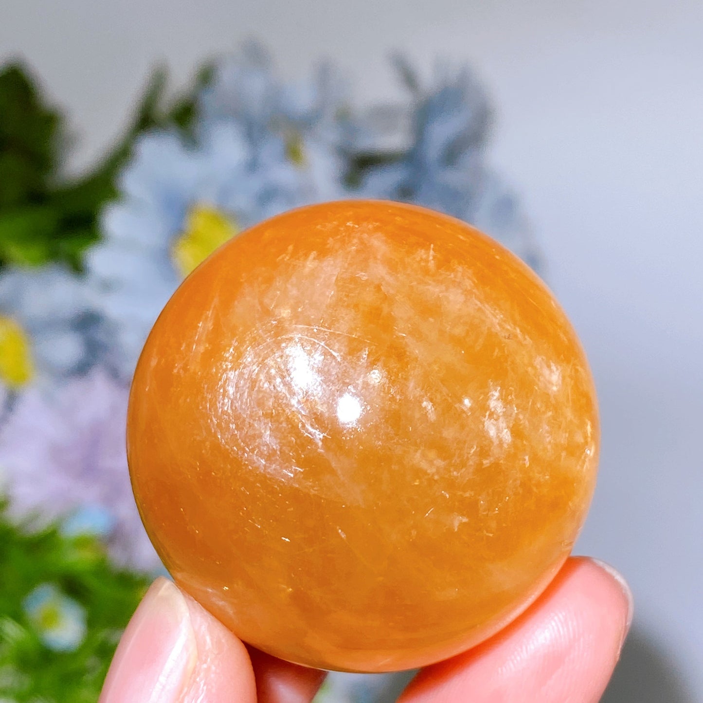 4cm Honey Calcite Sphere Crystal Healing Bulk Wholesale