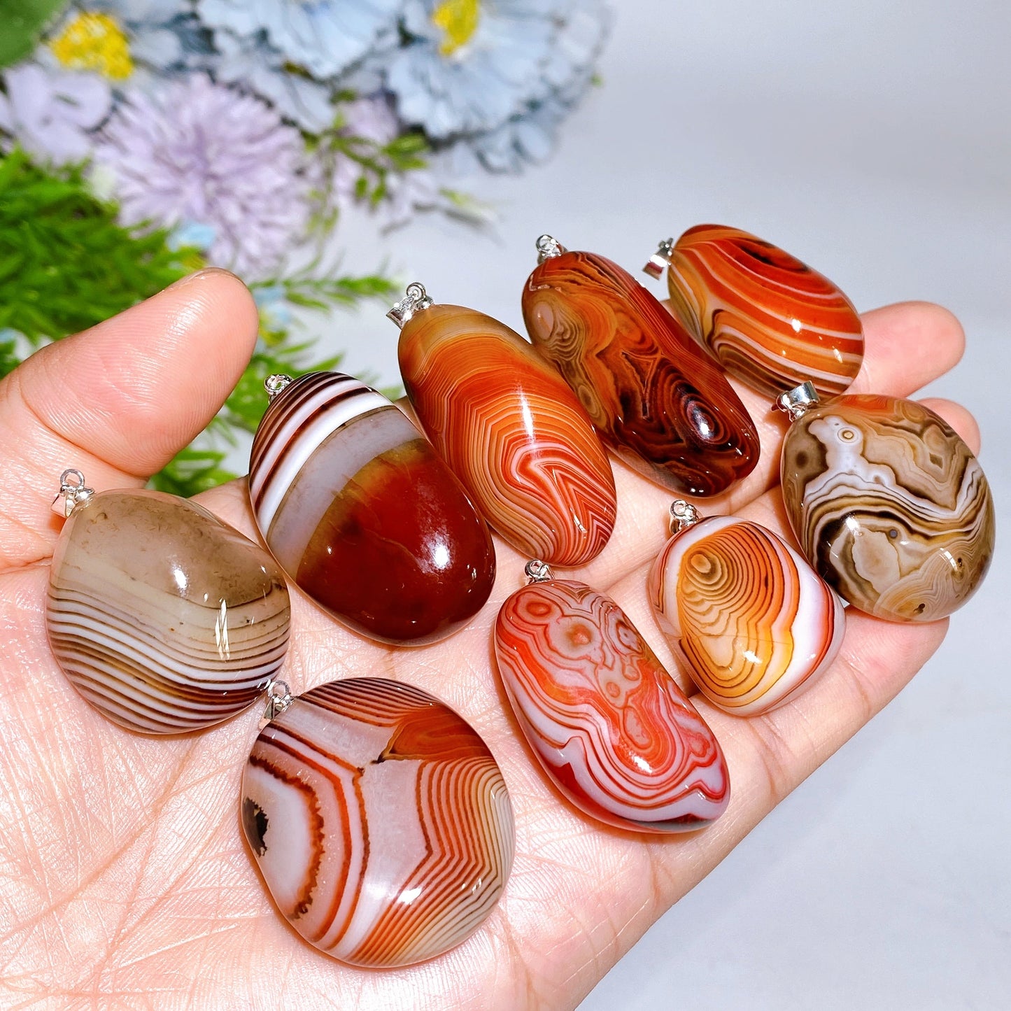1.0"-1.8" Sardonyx Tumble Pendant Crystal Healing Bulk Wholesale