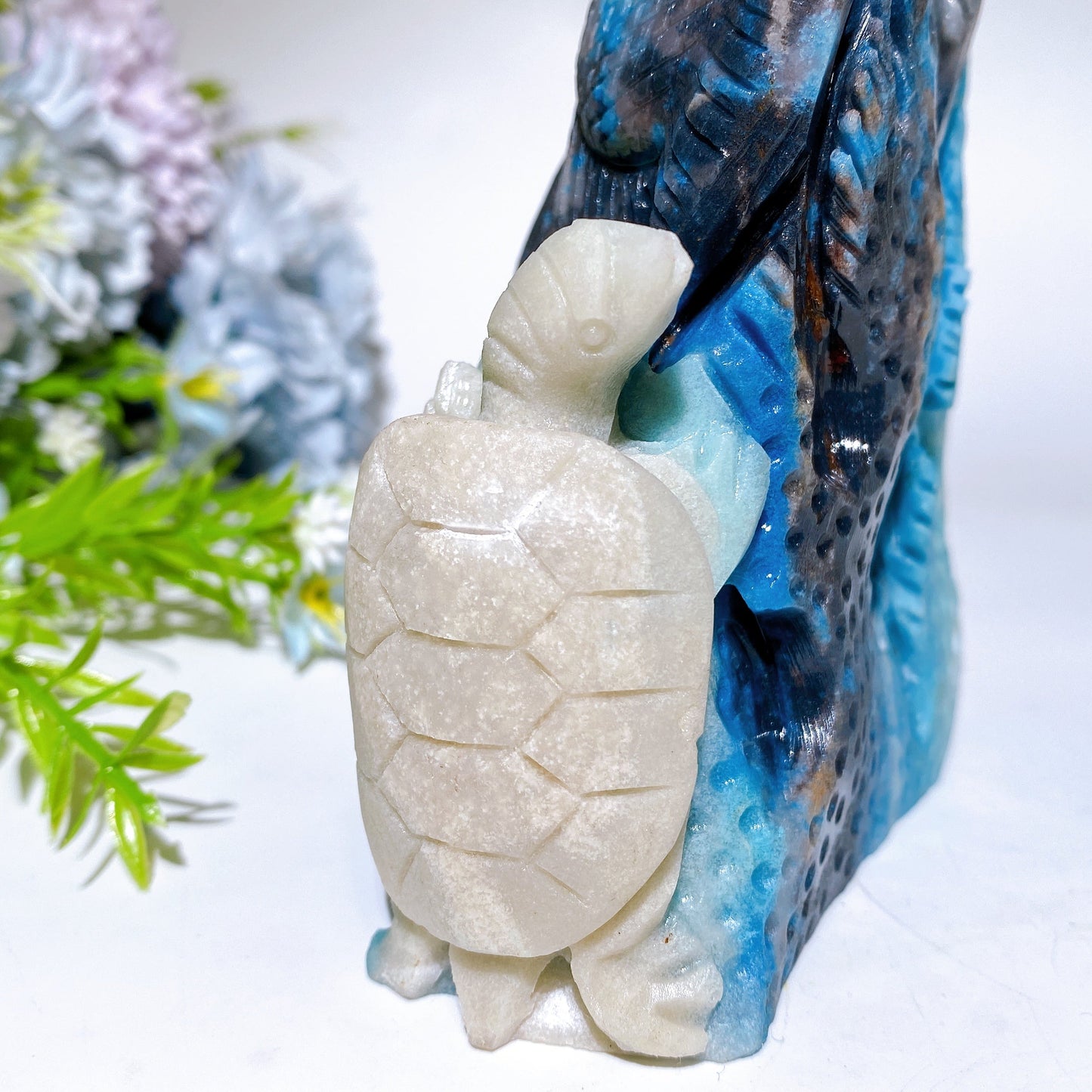 16cm Large Unique Trolleite Coral Fish Carving Crystal Healing Bulk Wholesale