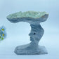 Large Unique Green Quartz Moon Face Carving Crystal Healing Bulk Wholessale