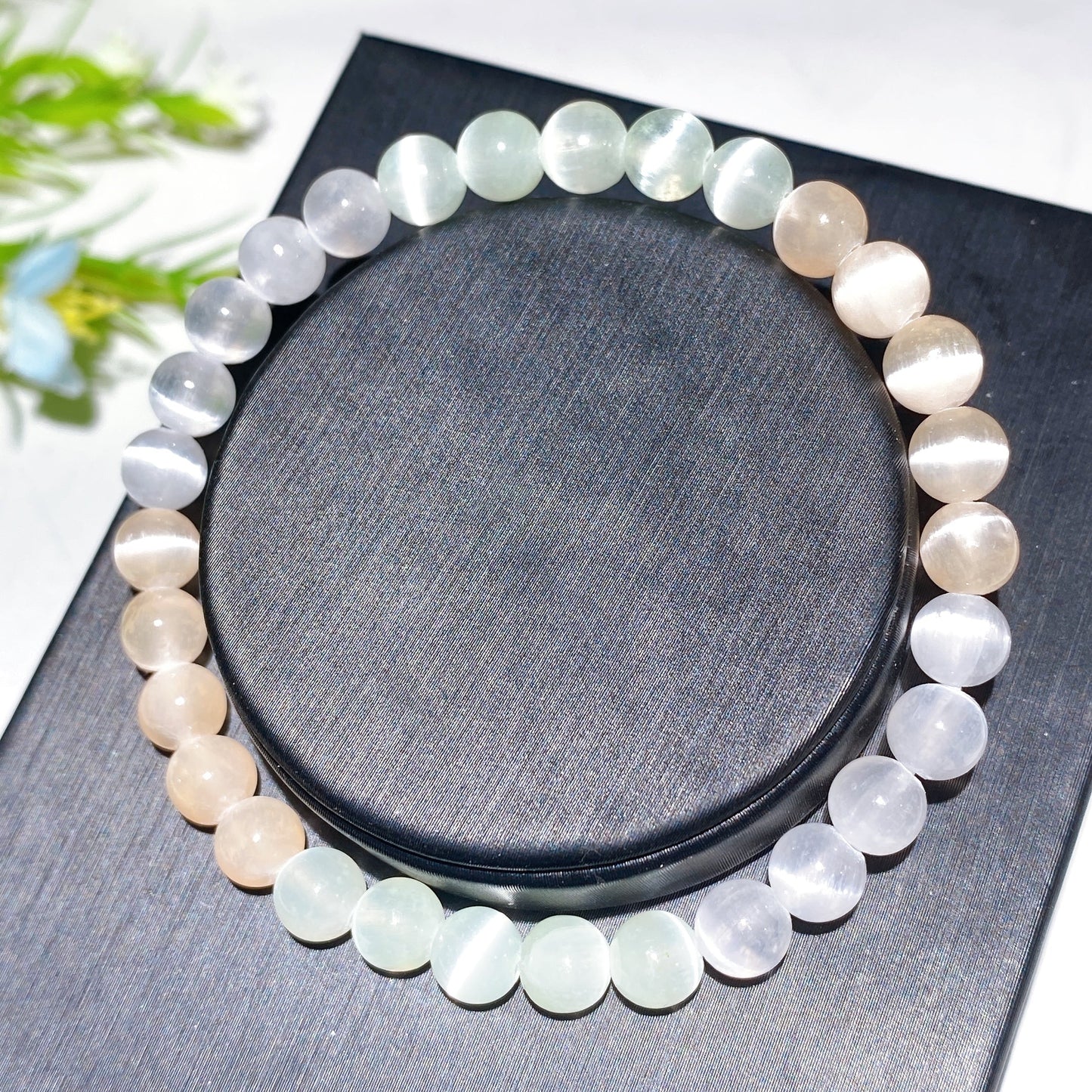 6mm Selenite Bracelet Crystal Healing Bulk Wholesale