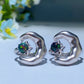 Sterling Silver Crystal Star & Moon Ring Crystal Healing Bulk Wholesale