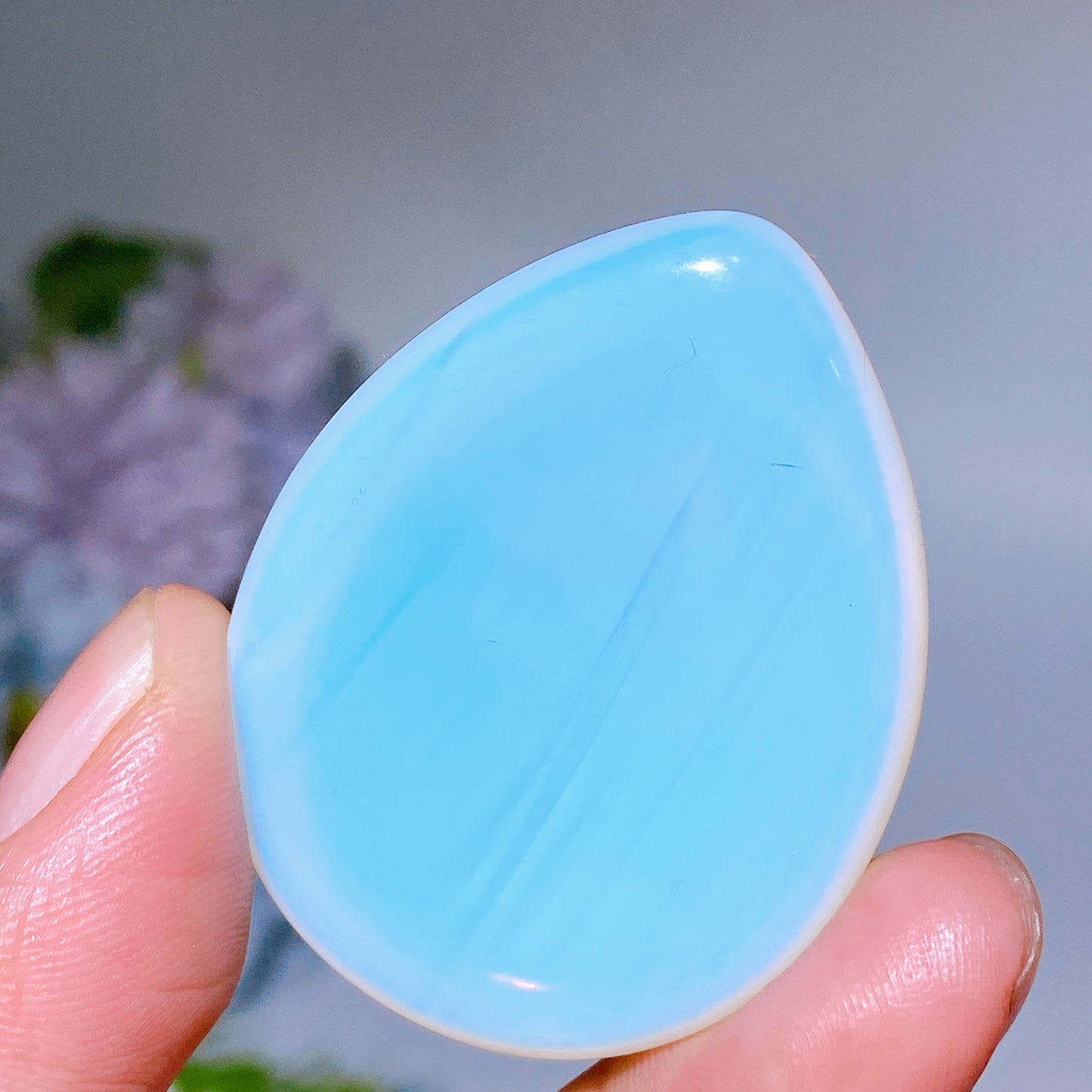 1.8" Crystal Water-drop Shape Worry Stone Crystal Healing Bulk Wholesale
