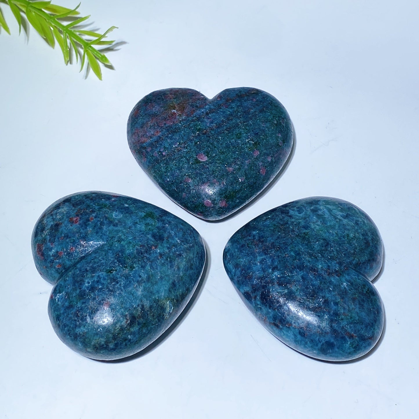 2.2" Ruby In Kyanite Heart Carving Crystal Healing Bulk Wholesale