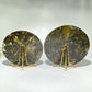 16.5cm-20cm Green Mica Round Slab with Stand Bulk Wholesale