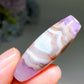 1.7"-2.2" Striped Agate Grow with Amethyst Cylinder Pendant Crystal Healing Bulk Wholesale