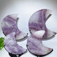 Amethyst Heart Moon Carving with Stand Crystal Healing Bulk Wholesale