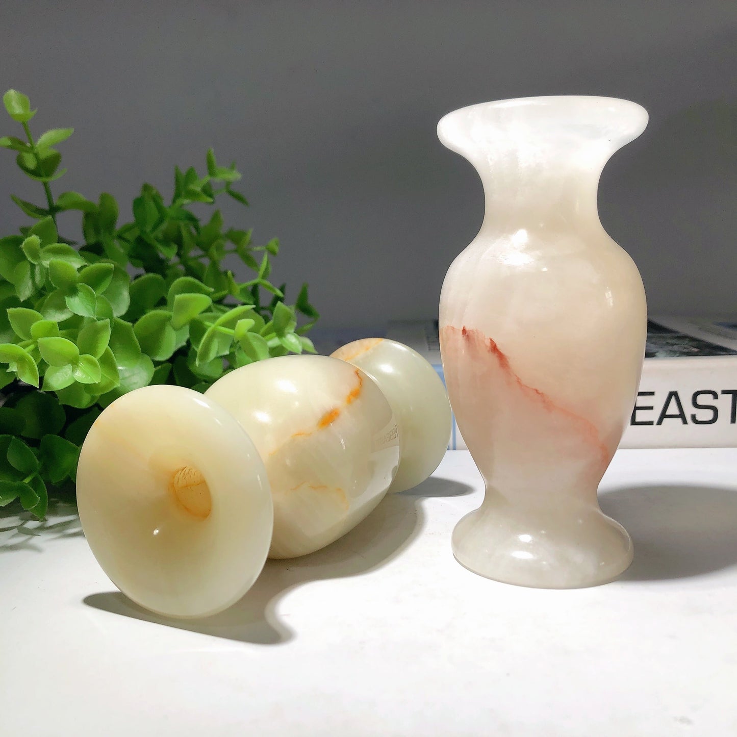 4.5" Afghan Jade Vase Carvings Bulk Wholesale