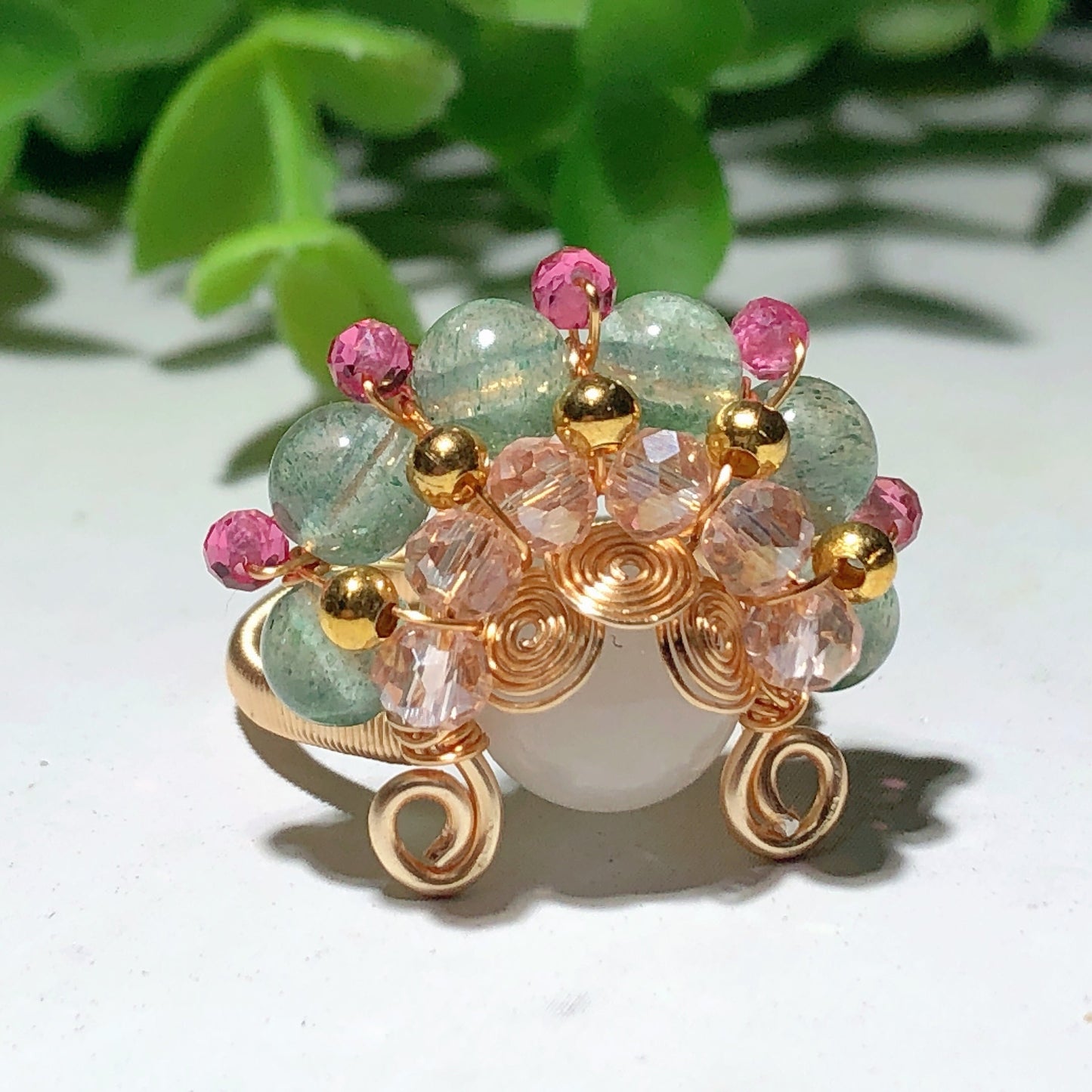 Mixed Crystal Opera Element Rings Hairpin BulkWholesale