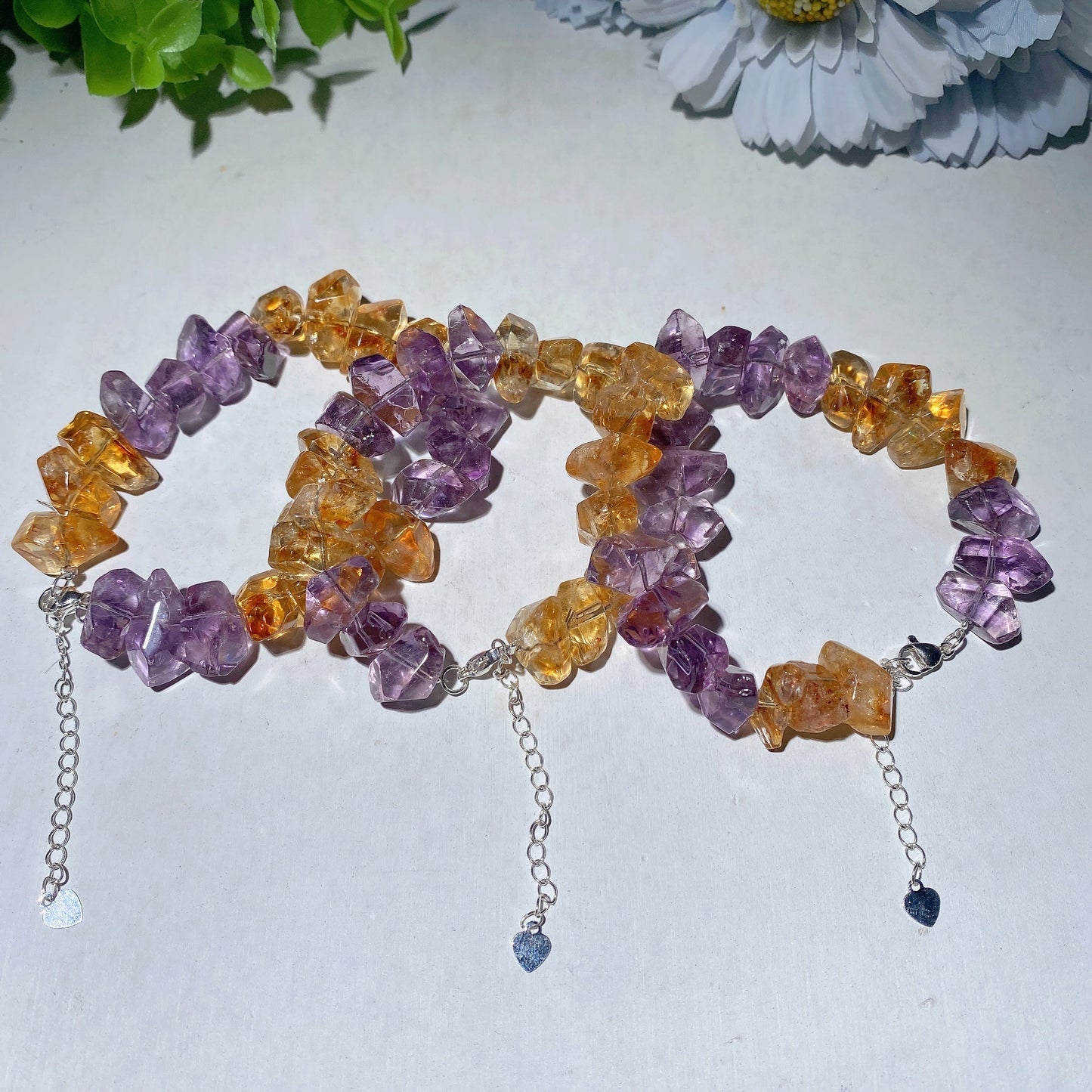 Amethyst Citrine Chips Bracelet Bulk Wholesale