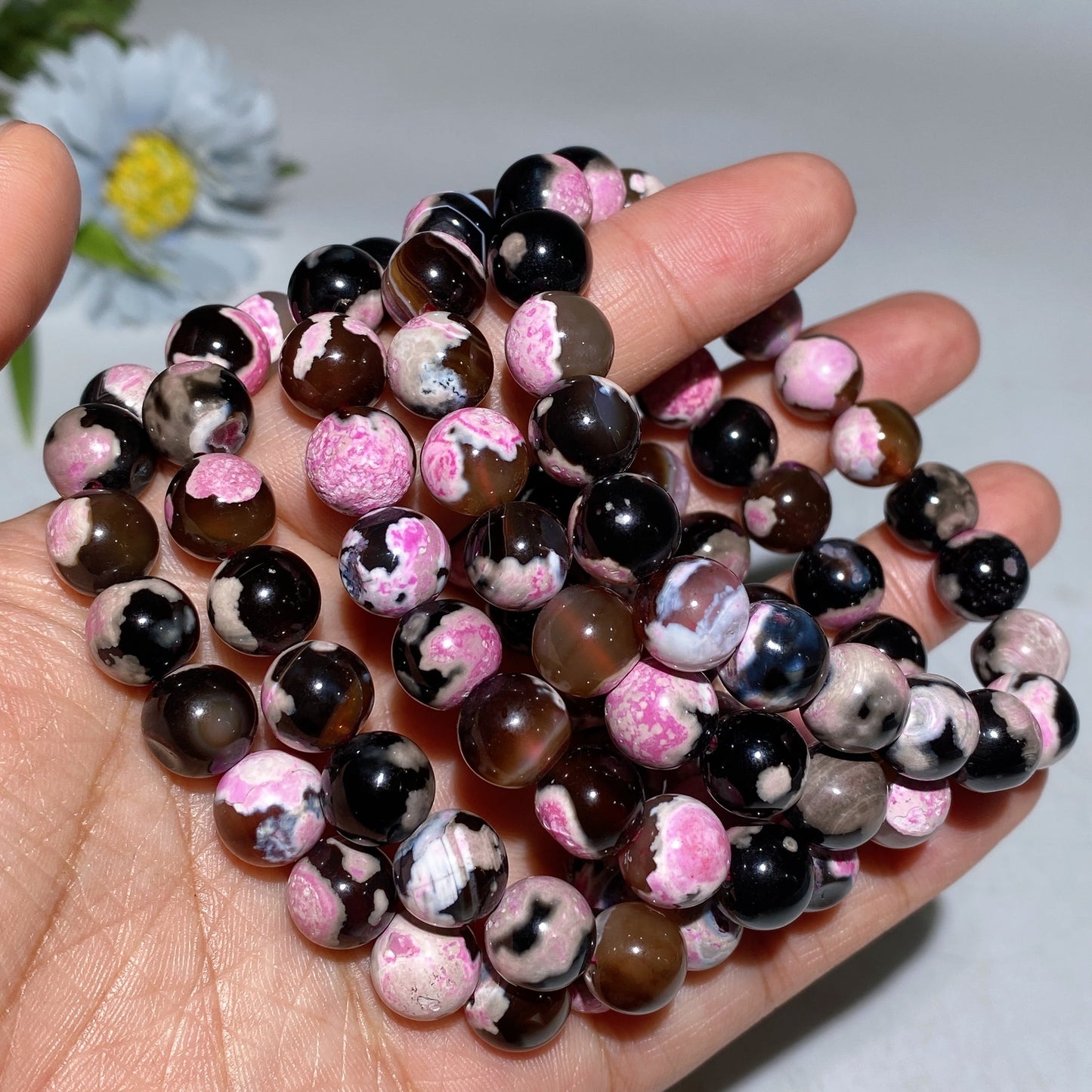 10mm Orca Agate Bracelet Crystal Healing Bulk Wholesale