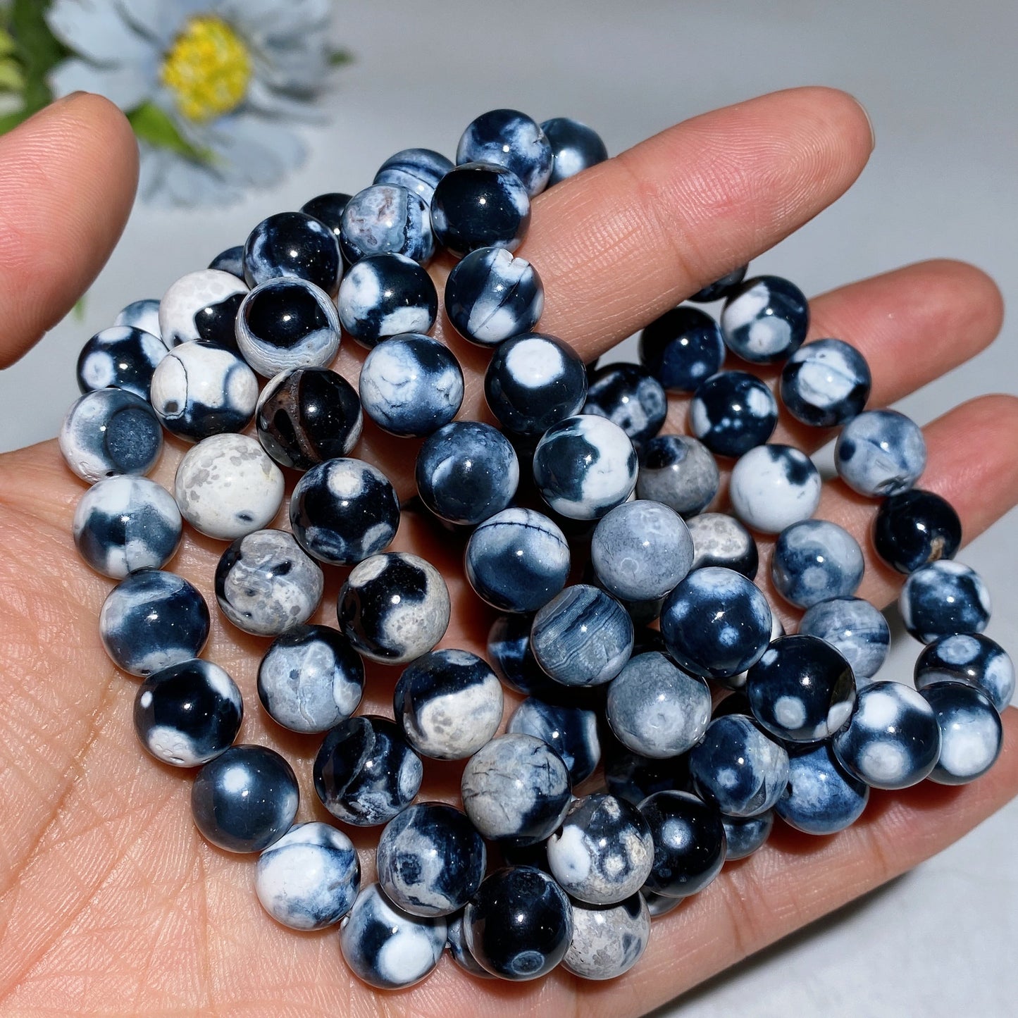10mm Orca Agate Bracelet Crystal Healing Bulk Wholesale