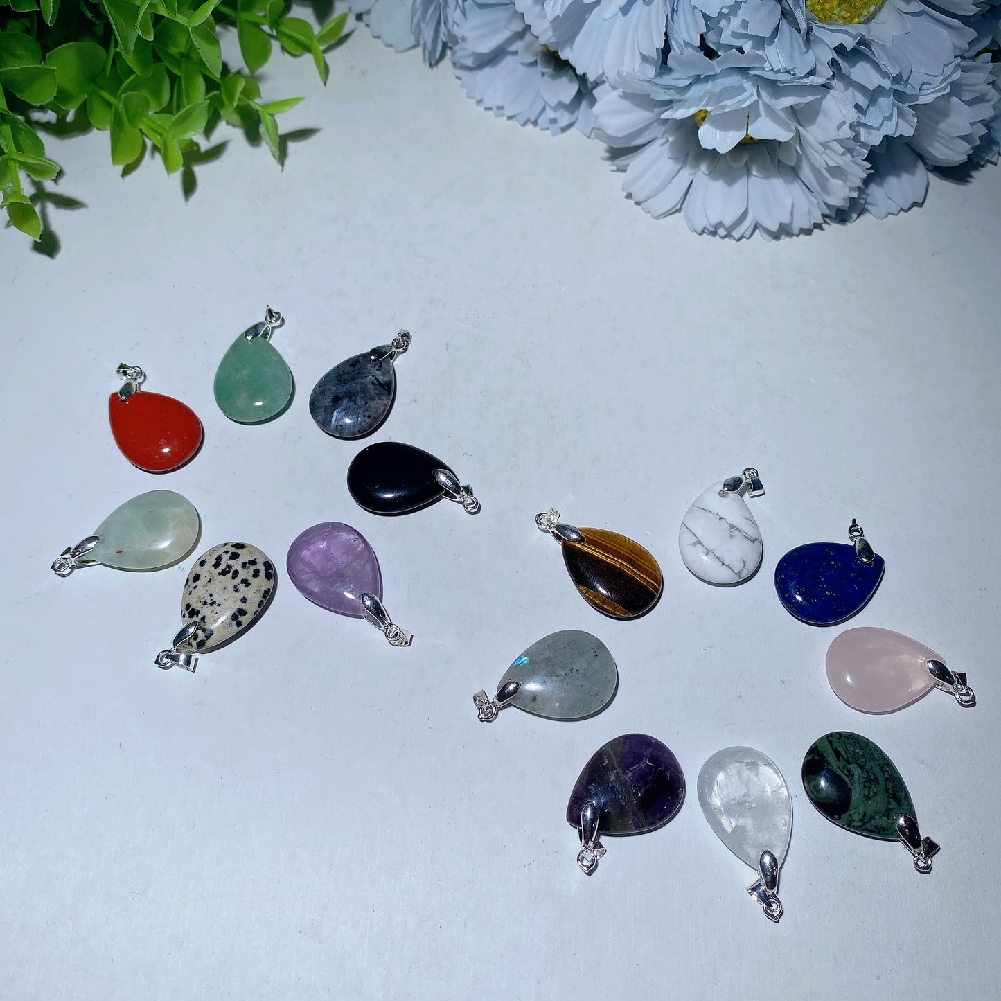 1.0" Mixed Crystal Water Drop Pendant Bulk Wholesale