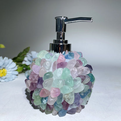 5.0" Crystal Chips Shampoo Bottle Crystal Healing Bulk Wholesale