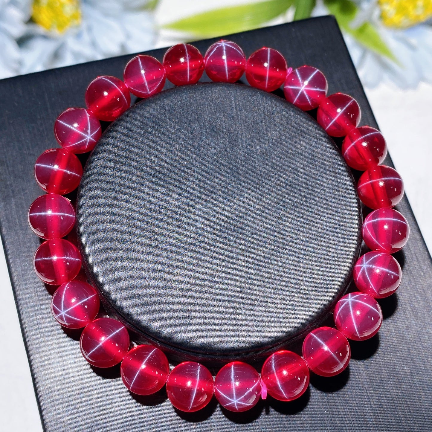 S925 UV Reactive Star Ruby Pendant Ring Bracelet Crystal Healing Bulk Wholesale