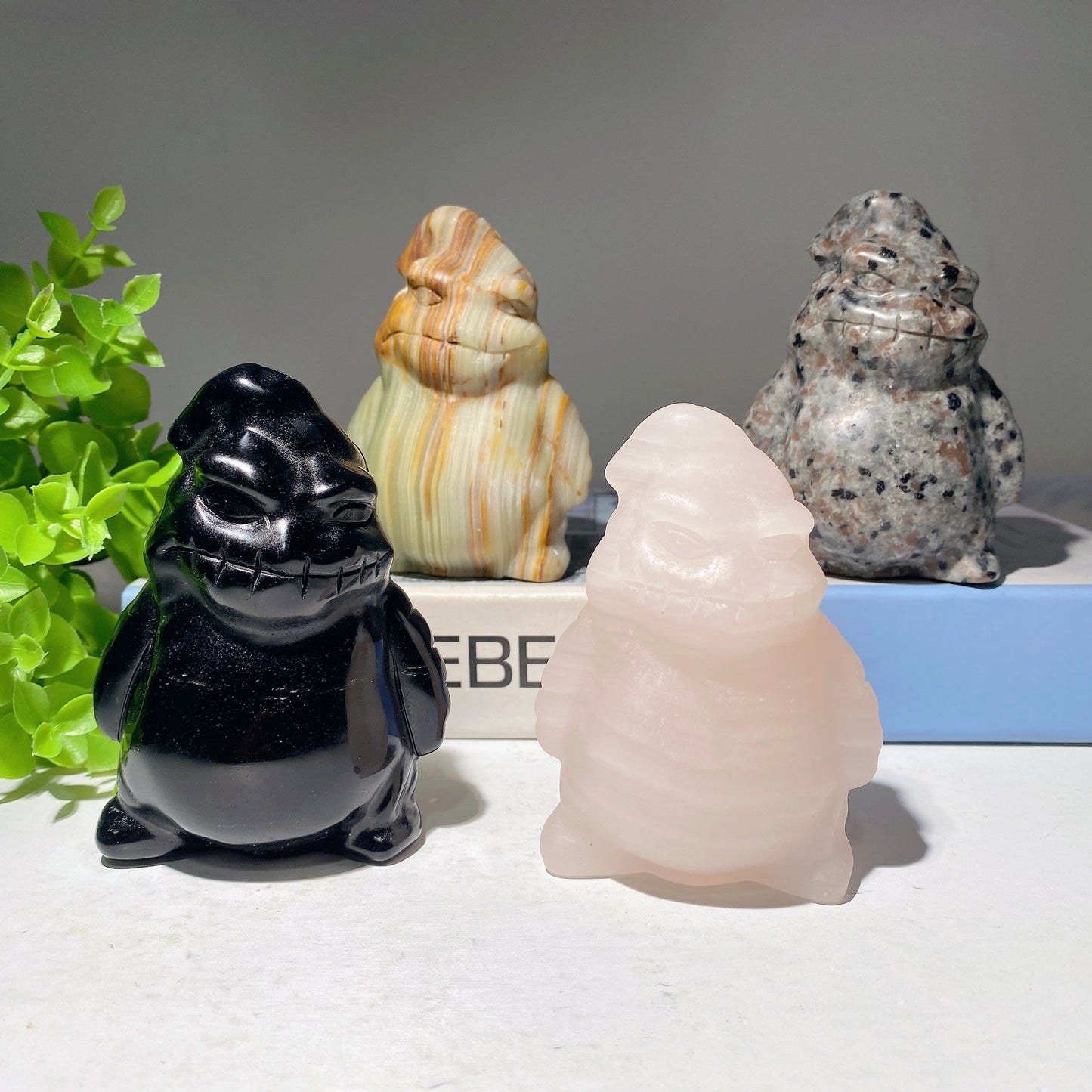 3.8" Mixed Crystal Oogie Boogie Carvings Bulk Wholesale