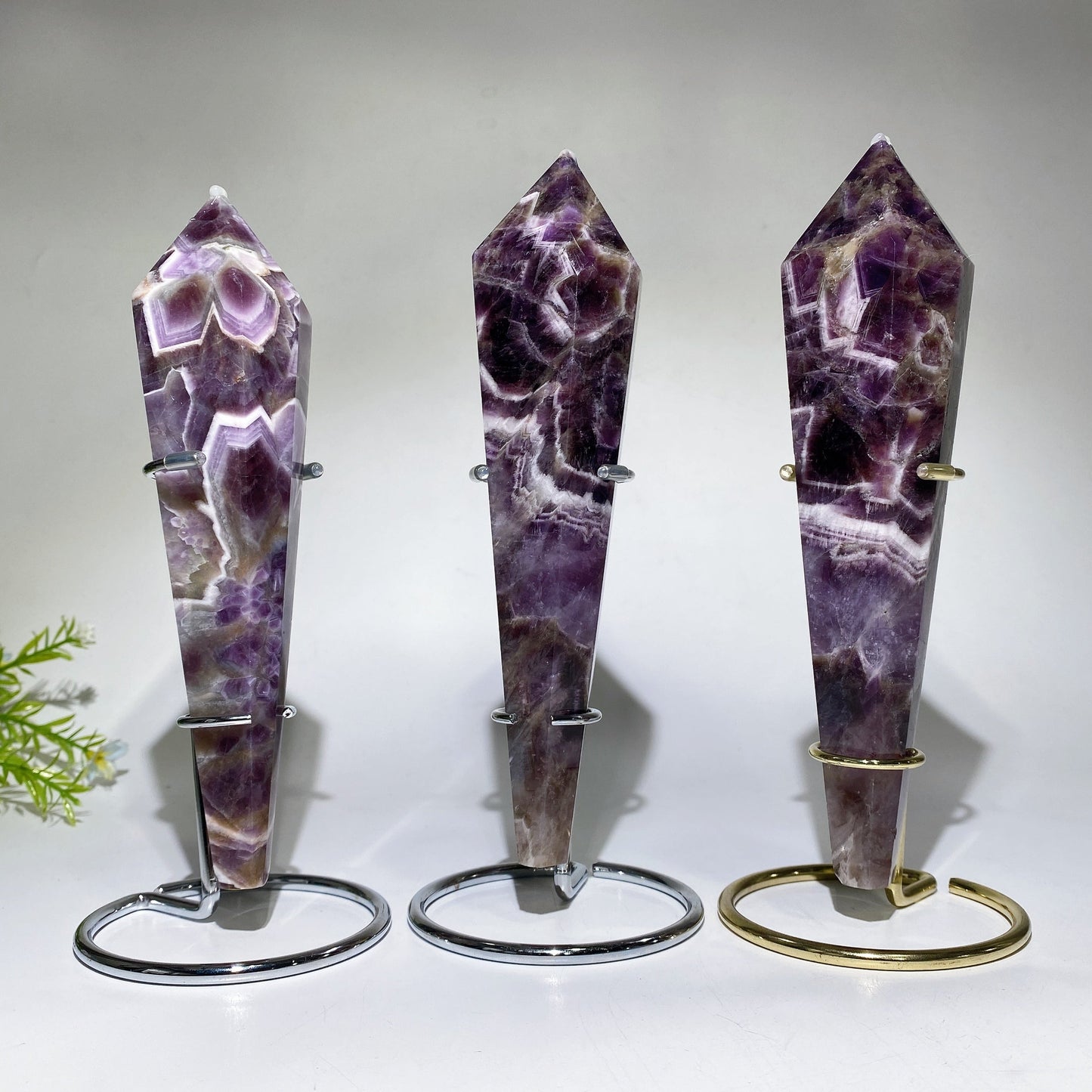 18-20cm Dream Amethyst Wand with Stand Crystal Healing Bulk Wholesale