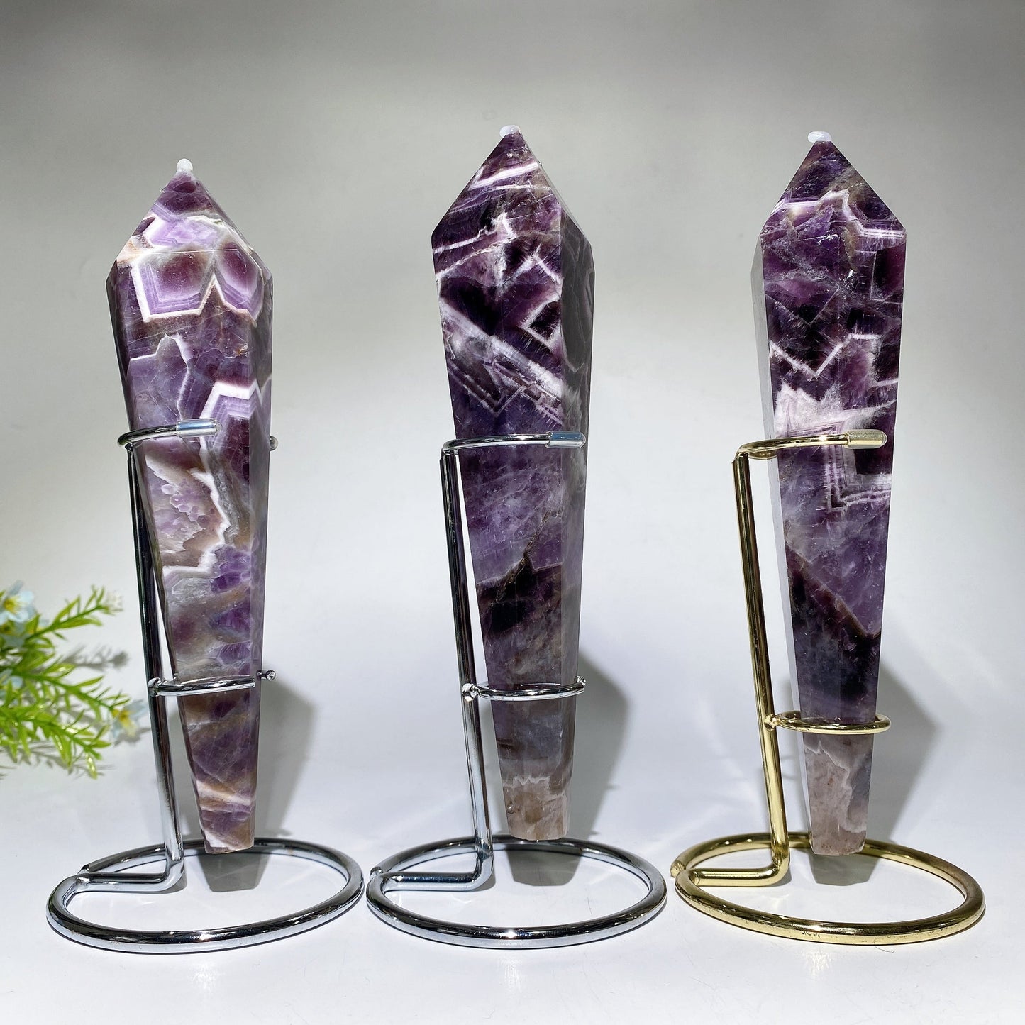 18-20cm Dream Amethyst Wand with Stand Crystal Healing Bulk Wholesale