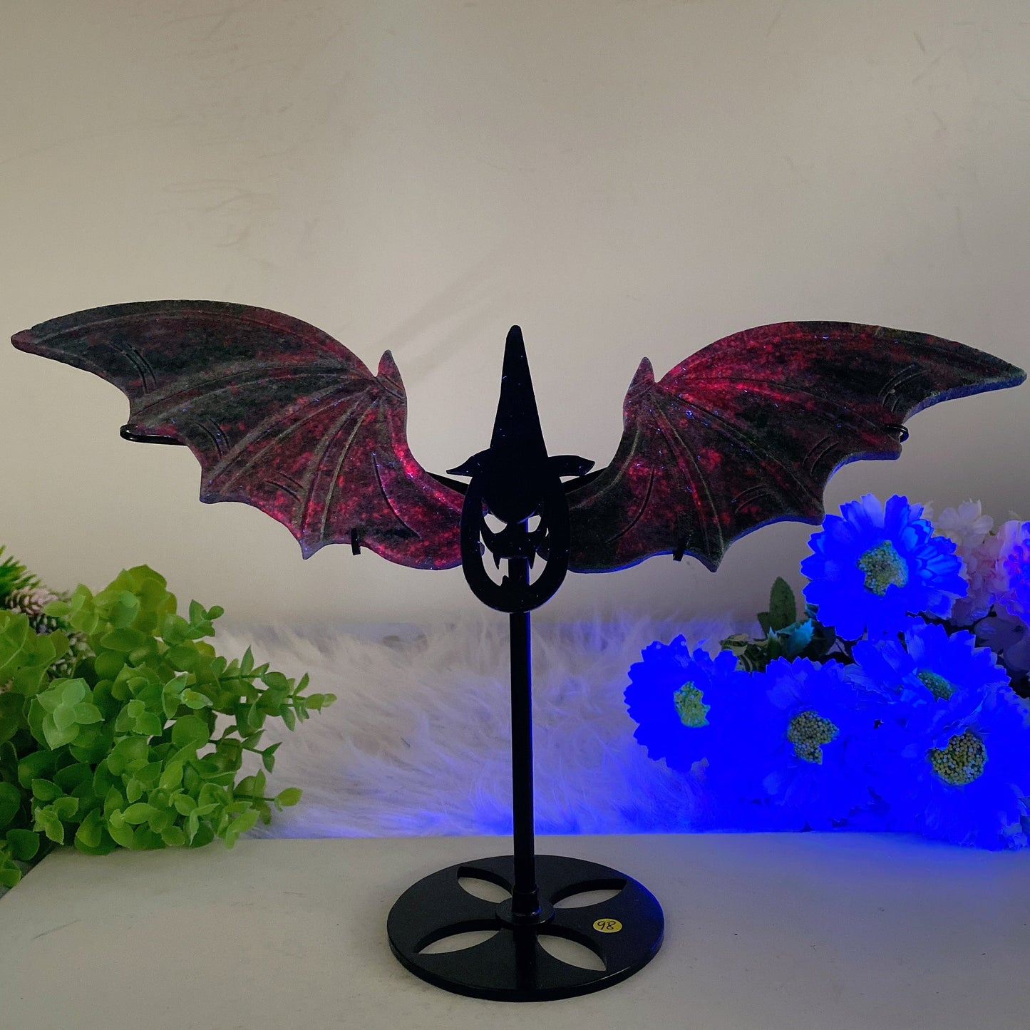 6.2" Crystal Wings with Stands Free Form Bulk WHolesale