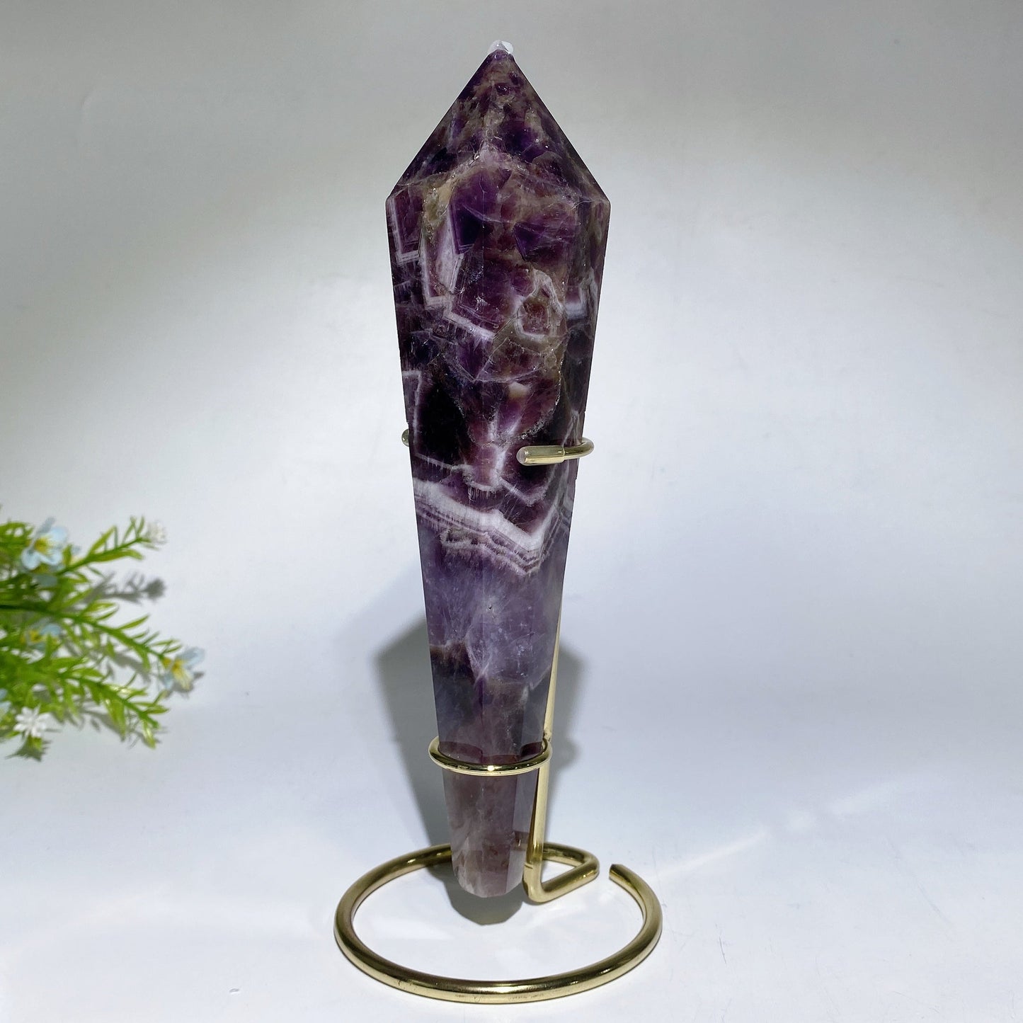 18-20cm Dream Amethyst Wand with Stand Crystal Healing Bulk Wholesale