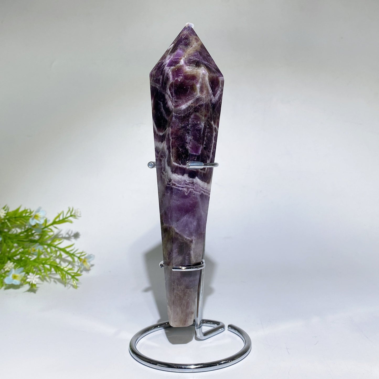 18-20cm Dream Amethyst Wand with Stand Crystal Healing Bulk Wholesale