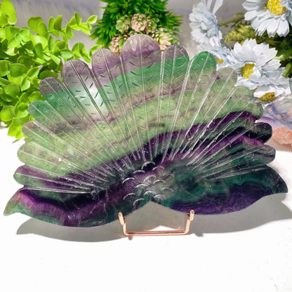 7.0"-9.0" Fluorite Peacock Carvings Bulk Wholesale