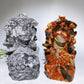 18cm Picasso Stone Jade Medusa Carving Crystal healing Bulk Wholesale