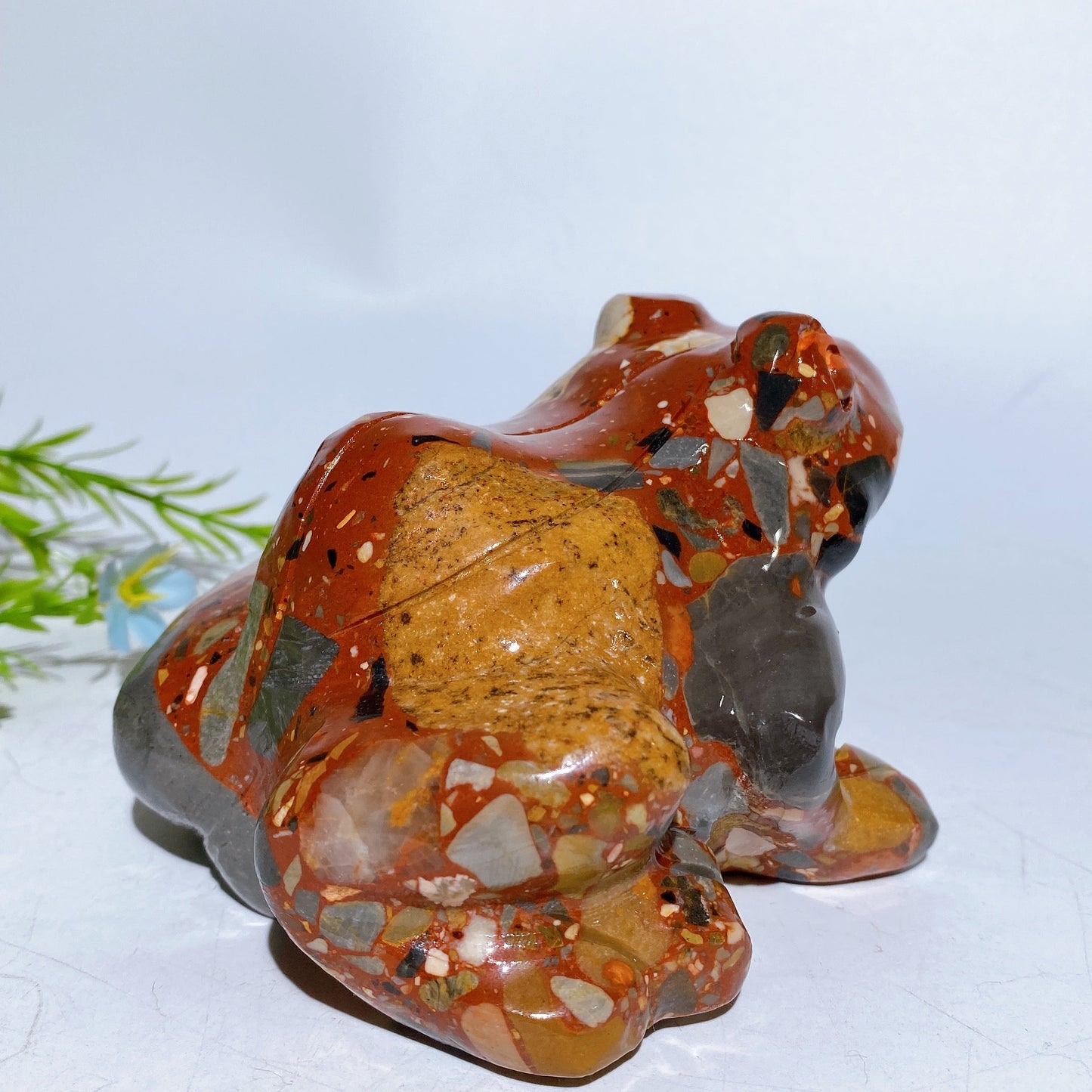 4.5" Jade Frog Carving Crystal Healing Bulk Wholesale
