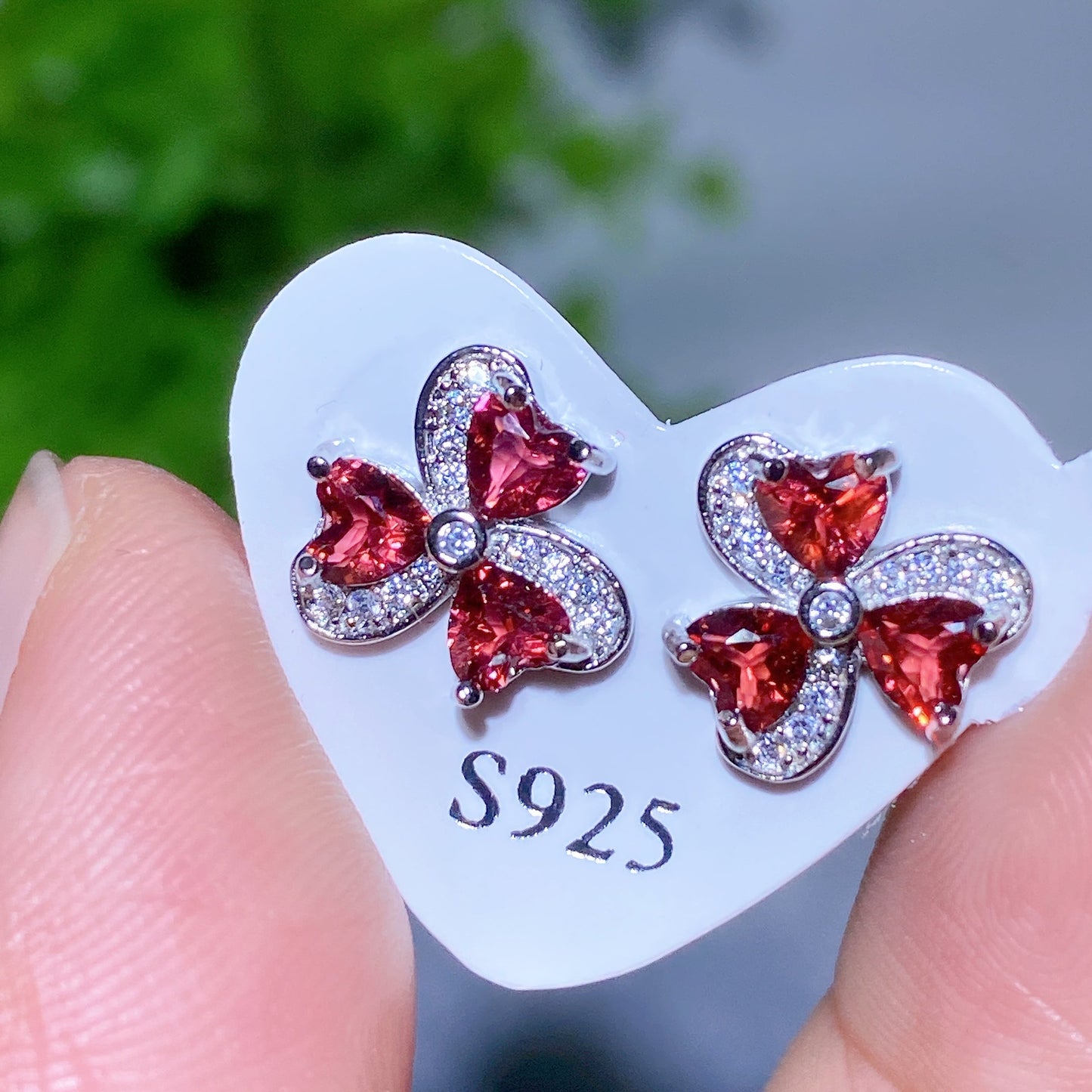 S925 Crystal Ear Stud Earring Crystal Healing Bulk Wholesale