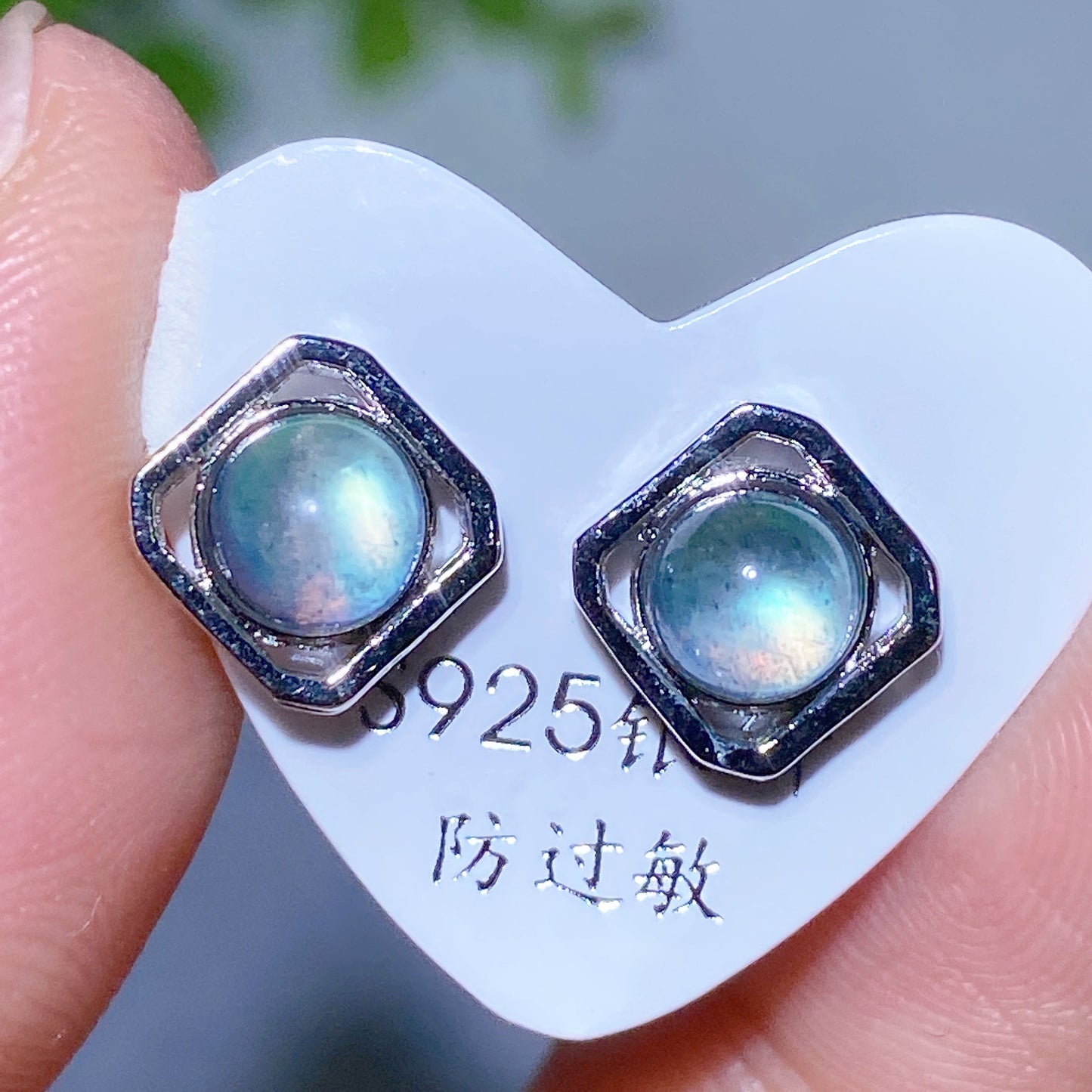 S925 Crystal Ear Stud Earring Crystal Healing Bulk Wholesale
