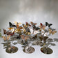 Silver Stand with Ocean Jasper Butterfly Carvings Decor Crystal Healing Bulk Wholesale