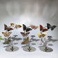 Silver Stand with Ocean Jasper Butterfly Carvings Decor Crystal Healing Bulk Wholesale